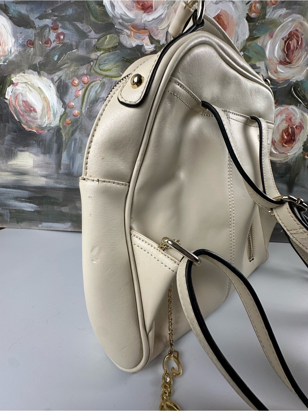 Carlo Rino Classic Collection Quilted Backpack 🤍 - Picture 5 of 15